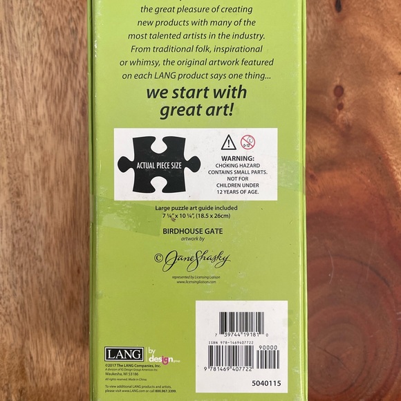 NEW Lang “Birds In The Garden” 300 Piece Puzzle - Picture 10 of 11